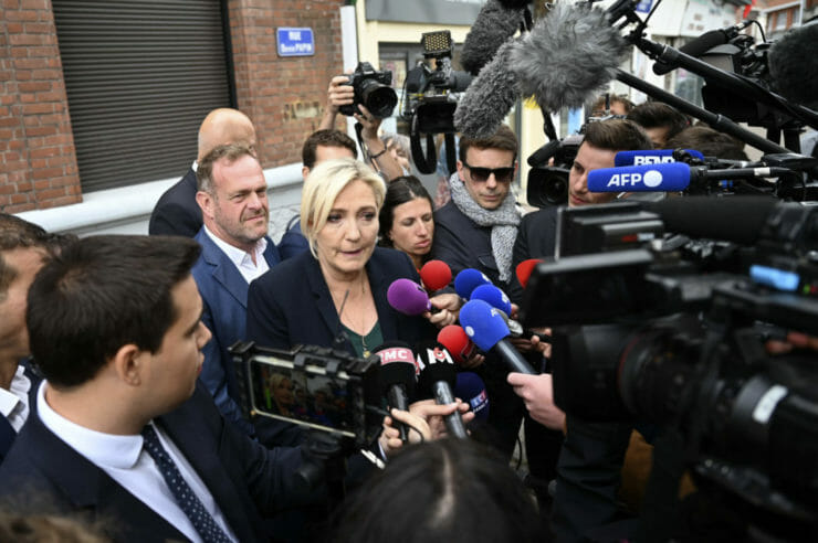 Marine Le Penová, Zdroj: (AP Photo)