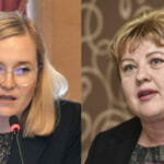 Na kombosnímke zľava koaličné poslankyne Vladimíra Marcinková (SaS) a Monika Kavecká (OĽANO).