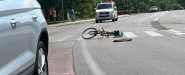 Nehoda cyklistu v bratislavskej Petržalke.