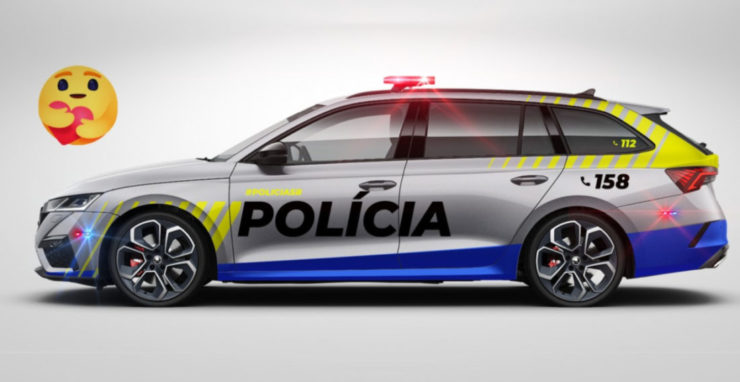 Jedna z troch variant, ako má vyzerať vozidlo slovenskej polície.