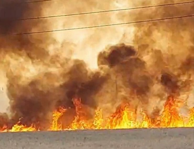 Požiar obilia v Trnave pripomínal hotové peklo na zemi.