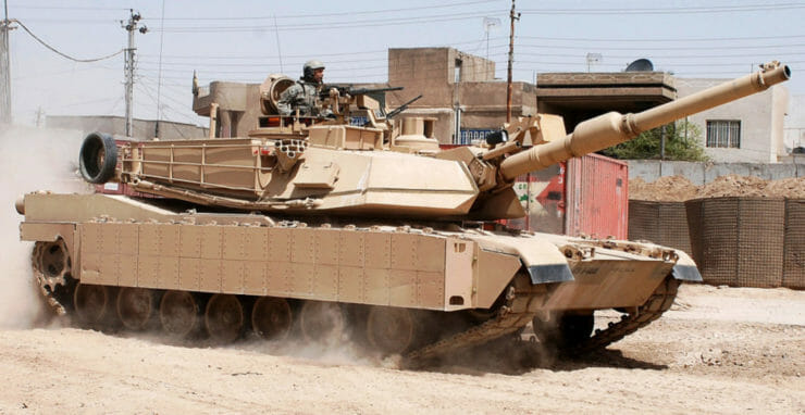 Americký tank typu M1A2 Abrams na archívnej snímke z apríla 2008.
