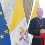 Sekretár Svätej stolice kardinál Pietro Parolin počas návštevy Slovenska v septembri 2021.