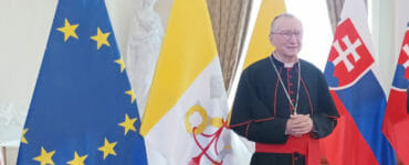 Sekretár Svätej stolice kardinál Pietro Parolin počas návštevy Slovenska v septembri 2021.