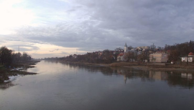 Na archívnej snímke rieka Odra pretekajúca Poľskom.