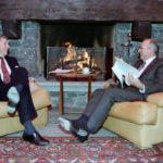 Michail Gorbačov na prvom summite s Ronaldom Reaganom v Ženeve v novembri 1985.