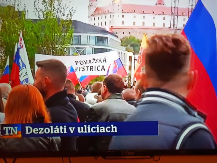 Titulka TV Markíza k dnešnému protestu