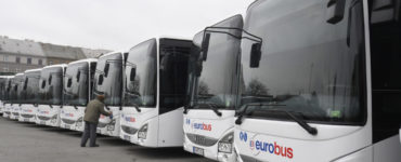 Autobusy spoločnosti eurobus. Archívna snímka