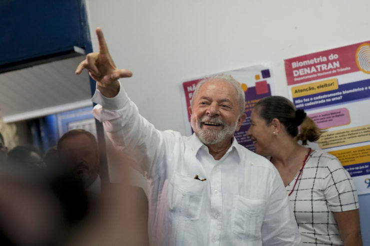 Ľavicový kandidát a bývalý brazílsky prezident Luiz Inácio Lula da Silva.