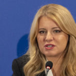Zuzana Čaputová počas tlačovej konferencie.