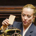 Líderka pravicovej politickej strany Bratia Talianska (FdI) Giorgia Meloniová.