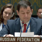 Zástupca ruského veľvyslanca pri OSN Dmitrij Poľanskij.