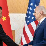 Americký prezident Joe Biden a čínsky prezident Si Ťin-pching,