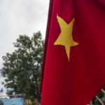 Na ilustračnej snímke vietnamská vlajka.