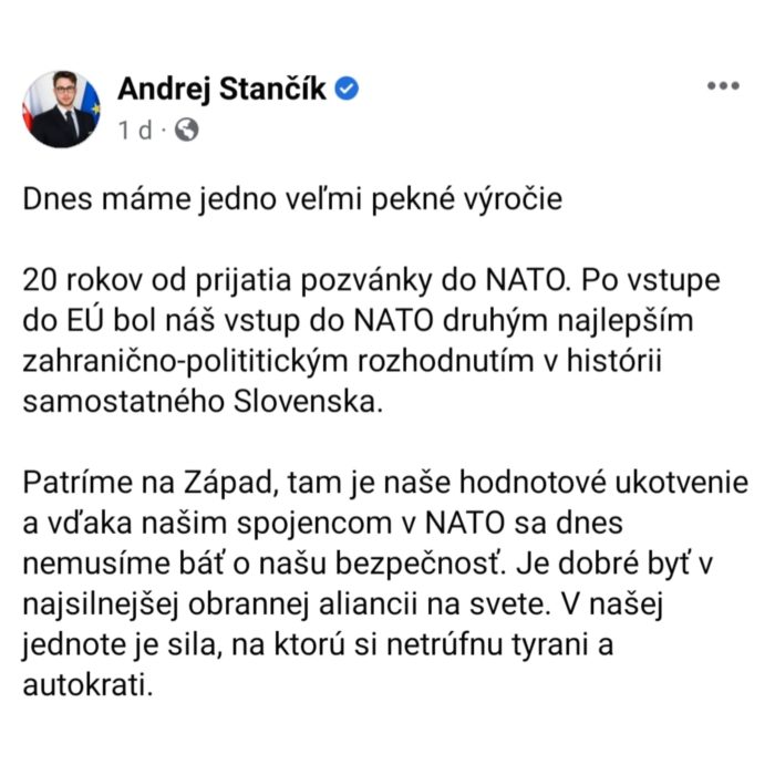 Status poslanca Stančíka.