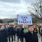 Protest zdravotníkov a lekárov v Bratislave