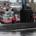 Na archívnej snímke jedna z ponoriek pochádzajúca z z ruských lodeníc.