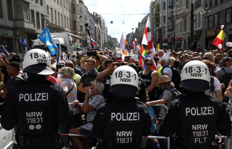 Masívny protest v Nemecku