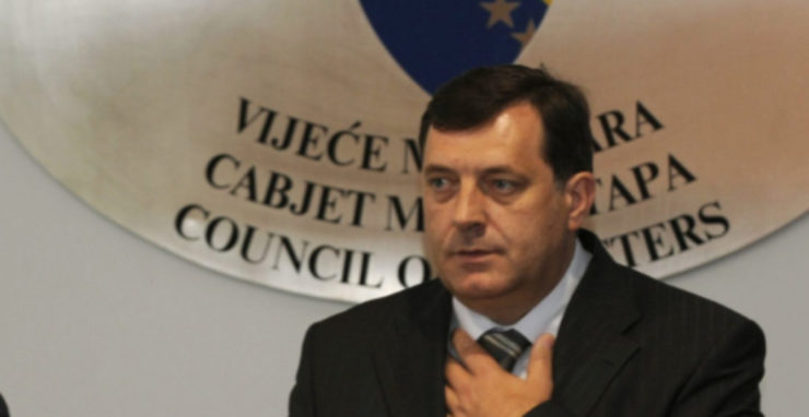 Milorad Dodik v júni 2008 v Sarajeve.