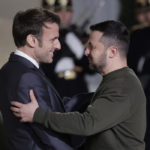 Volodymyr Zelenskyj a Emmanuel Macron