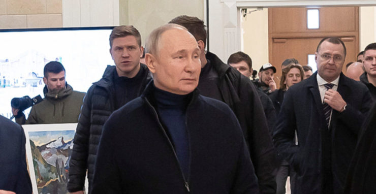 Ruský prezident Vladimir Putin navštívil vojenské ústredia ruskej armády v Chersonskej oblasti na juhu Ukrajiny.