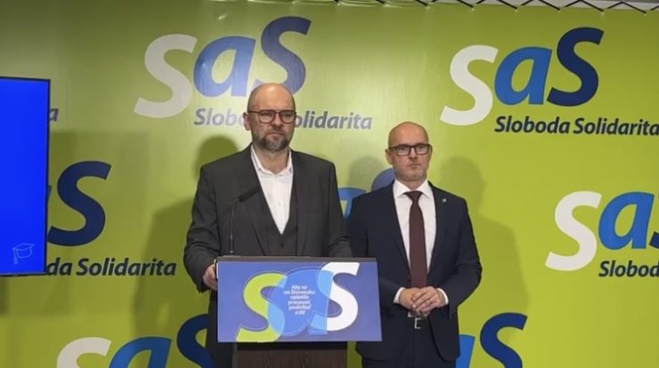 SaS: Predseda Richard Sulík, vľavo, a Branislav Gröhling