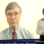Zľava Jeffrey Sachs a Anka Žitná počas videorozhovoru pre TA3.
