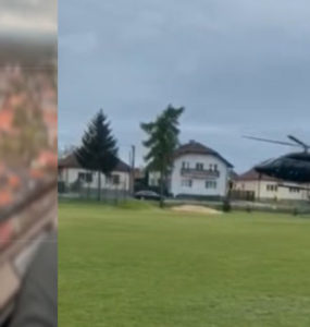 Na kombosnímke policajné zábery z pátrania po nezvestnom seniorovi.