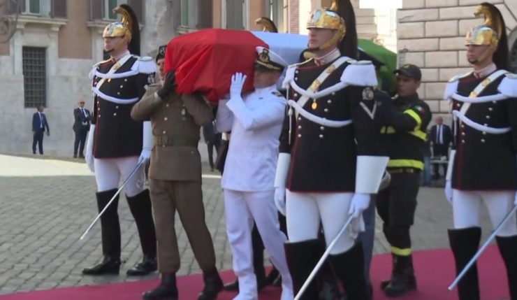 Wlachovský sa v Ríme zúčastnil na štátnom pohrebe exprezidenta Napolitana