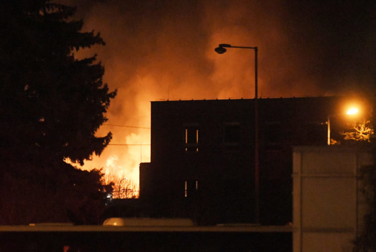 Požiar v Prešove