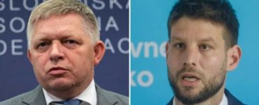 Premiér Robert Fico (Smer-SD)/ Šéf PS Michal Šimečka