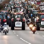 Protest farmárov v Paríži