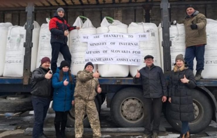 Slovensko pokračuje v poskytovaní humanitárnej pomoci pre Ukrajinu