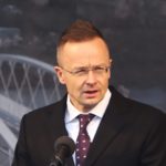 Na snímke maďarský minister zahraničných vecí a obchodu Péter Szijjártó