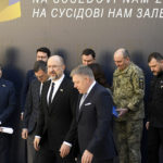 Predseda vlády Ukrajiny Denys Šmyhaľ a predseda vlády SR Robert Fico