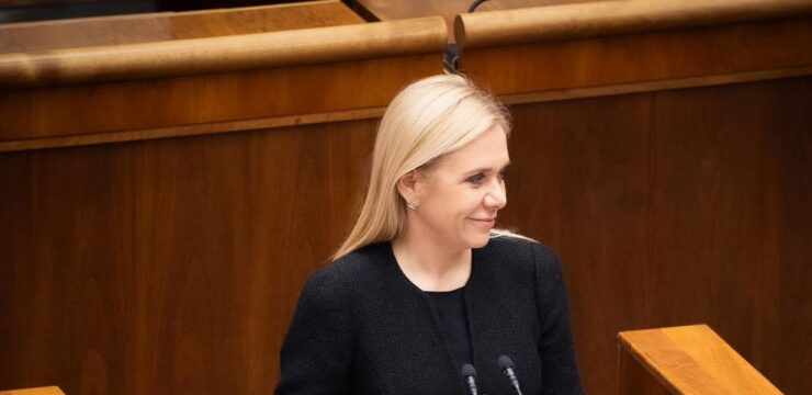 ministerka hospodárstva Denisa Saková (Hlas-SD)