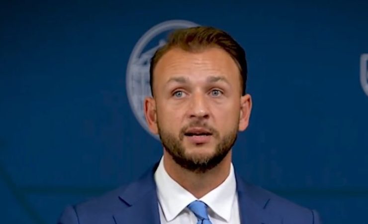 Minister vnútra a novozvolený šéf koaličnej strany Hlas-SD Matúš Šutaj Eštok