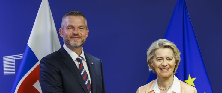 Slovenský prezident Peter Pellegrini sa v stredu večer v Bruseli stretol s predsedníčkou Európskej komisie Ursulou von der Leyenovou