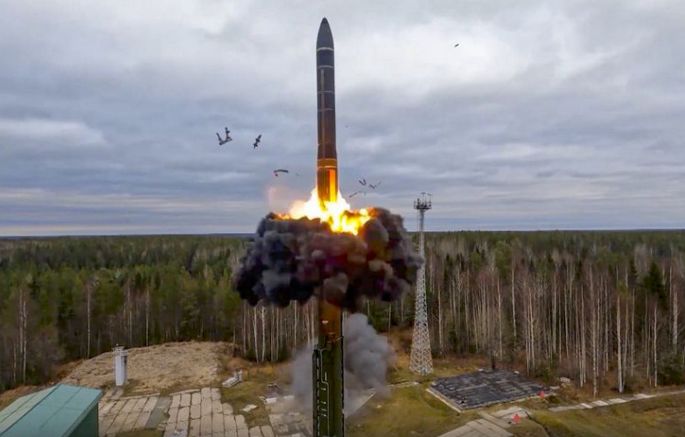 skúšobné odpálenie medzikontinentálnej balistickej rakety Jars