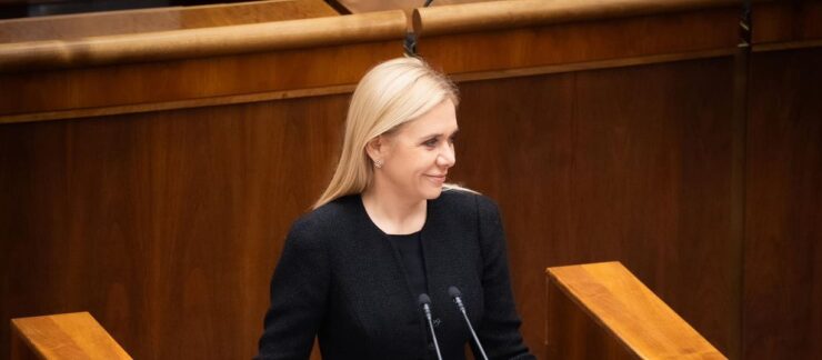 ministerka hospodárstva Denisa Saková (Hlas-SD)