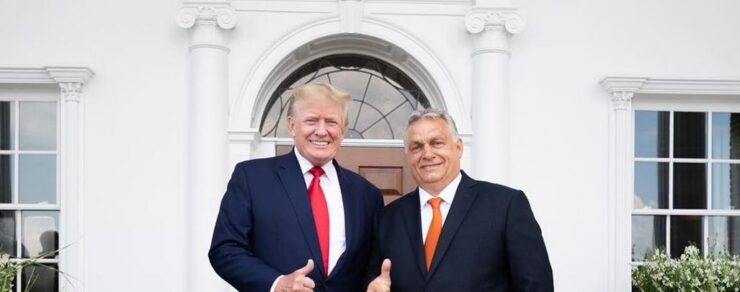 Donald Trump a Maďarský premiér Viktor Orbán