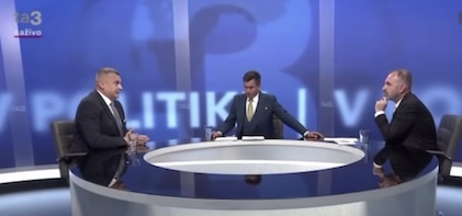 Screenshot, Andrej Danko, predseda SNS v relácii TA3