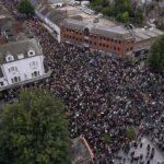 Protest proti rasizmu v Londýne