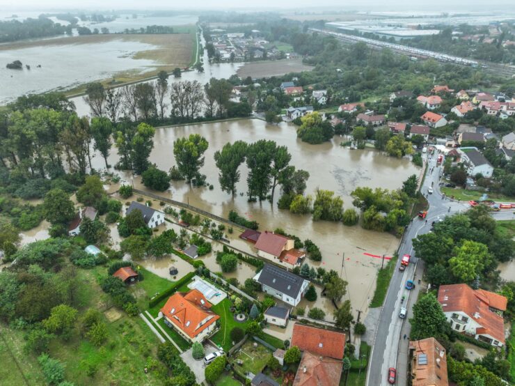 Povodne v Devínskej Novej Vsi