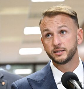 minister vnútra Matúš Šutaj Eštok a minister životného prostredia Tomáš Taraba, foto:tasr/jakubkotian