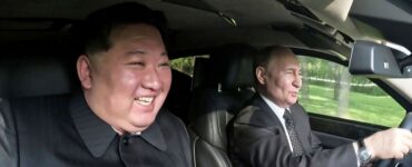 Ruský prezident Vladimir Putin a vodca KĽDR Kim Čong-un,