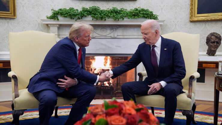 Biden a Trump na stretnutí po voľbách, foto-TASR