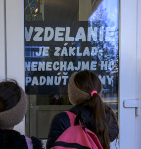Tichý protest učiteľov zdroj: TASR