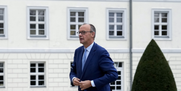 Opozičný líder a predseda Kresťanskodemokratickej únie Nemecka (CDU) Friedrich Merz