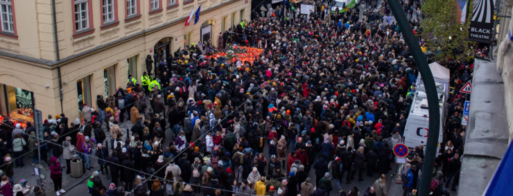 Praha Nežná revolúcia 35. výročie